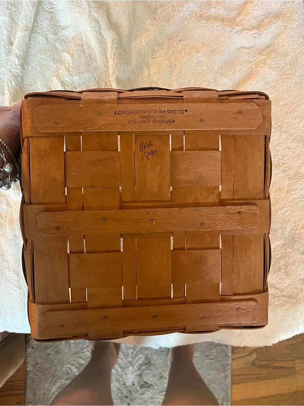 Longaberger 1990 Shades of Autumn Pie Basket